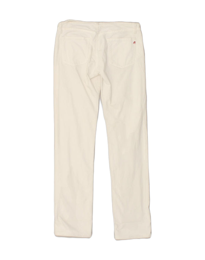 REPLAY Womens Slim Casual Trousers W32 L30 White | Vintage Replay | Thrift | Second-Hand Replay | Used Clothing | Messina Hembry 
