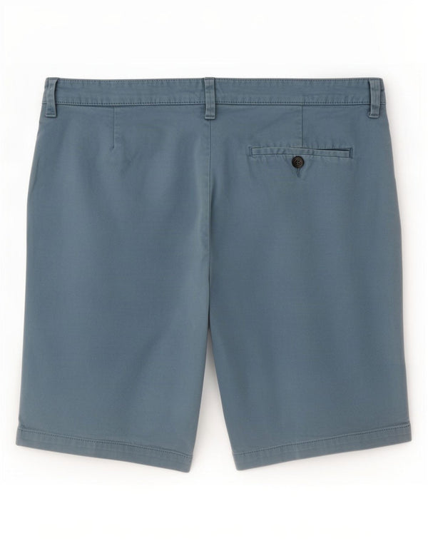 Marks & Spencer Herren Chinoshorts W36 Large Blau Baumwolle
