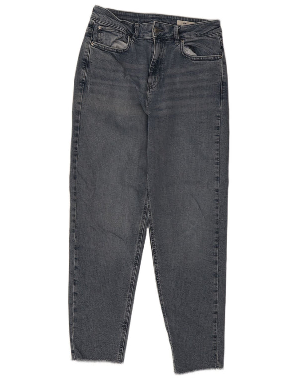 Marks & Spencer Damen Mom Tapered Jeans UK 12 Mdium W28 L28 Blau