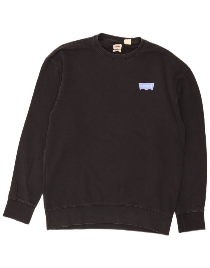 Levi's Herren Relaxed Graphic Sweatshirt Pullover Small Schwarz