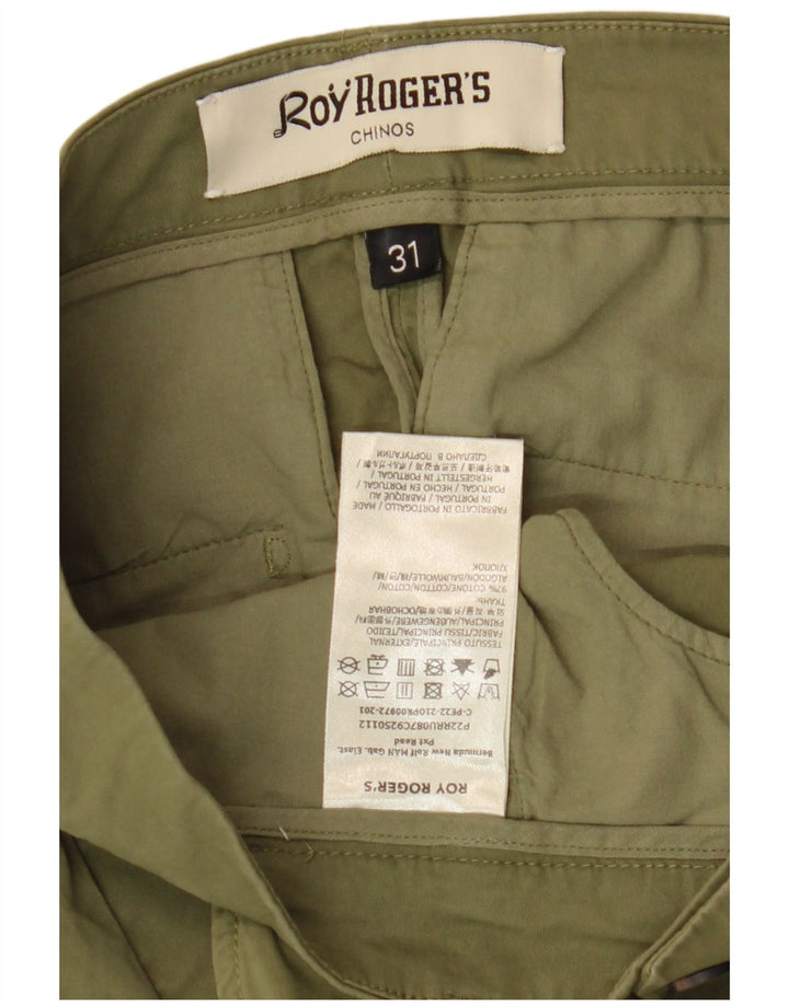 Roy Rogers Herren-Chinoshorts W31, mittlere Khaki-Baumwolle