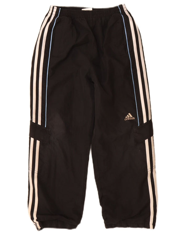 Adidas Jungen-Trainingshose, Jogginghose, 6–7 Jahre, schwarzes Polyester