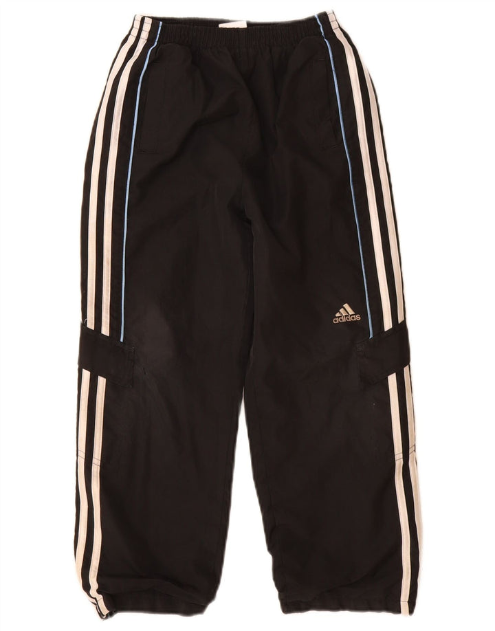 Adidas Jungen-Trainingshose, Jogginghose, 6–7 Jahre, schwarzes Polyester