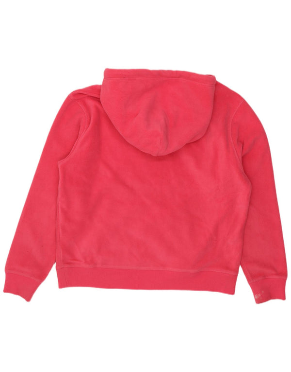 Tommy Hilfiger Damen-Fleece-Kapuzenpullover mit lockerer Passform, Gr. 14, Mittelrosa