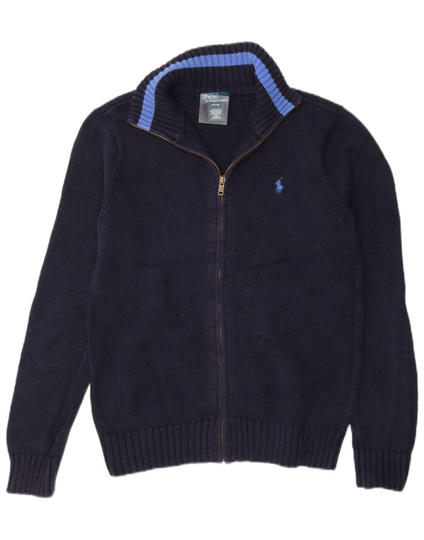 Polo Ralph Lauren Jungen-Cardigan-Pullover, 14–15 Jahre, große marineblaue Baumwolle