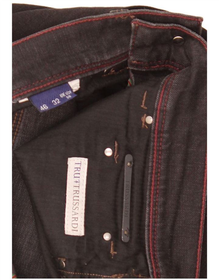 Trussardi Herren Straight Jeans W30 L31 Schwarz