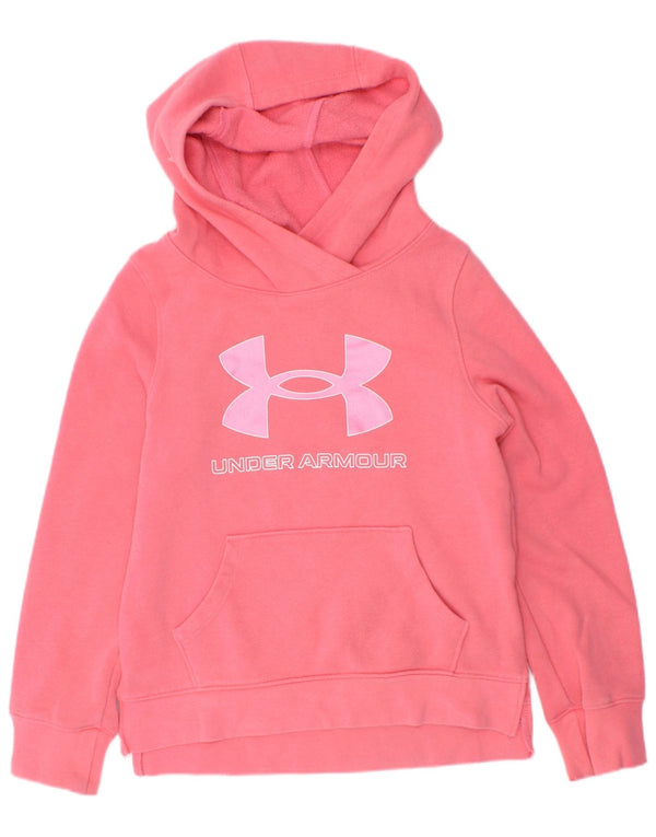 Under Armour Mädchen-Kapuzenpullover mit Grafik, 6–7 Jahre, XS, rosa, Baumwolle