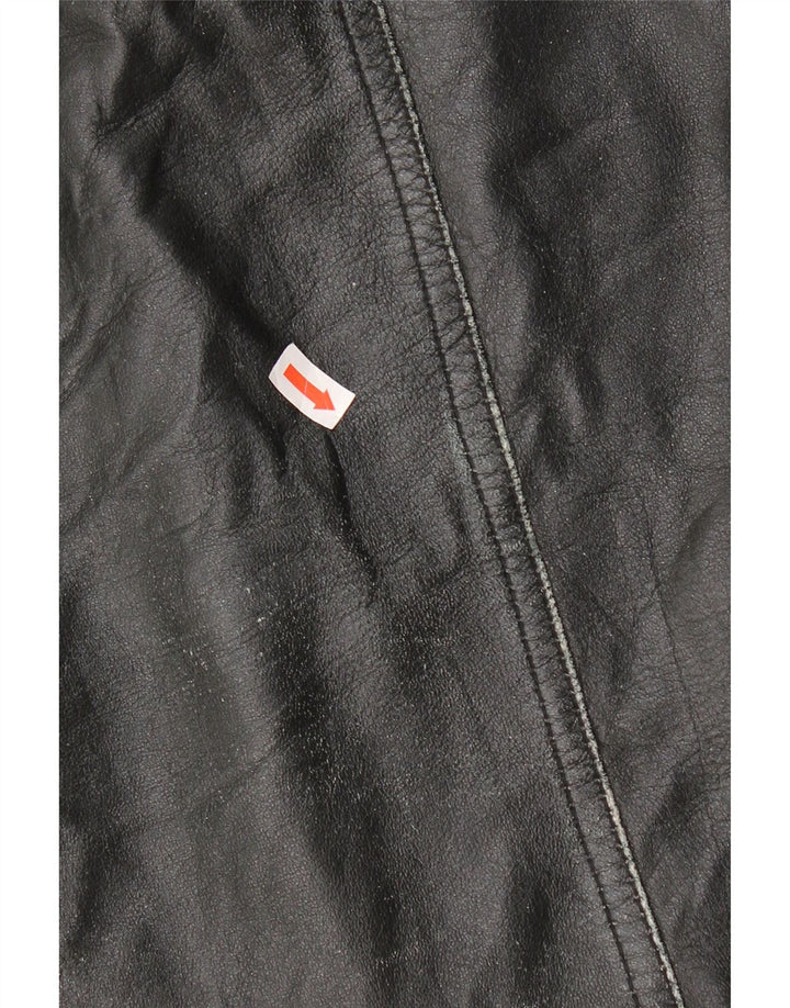 MOTIVI Damen Lederjacke UK 14 Medium Schwarz