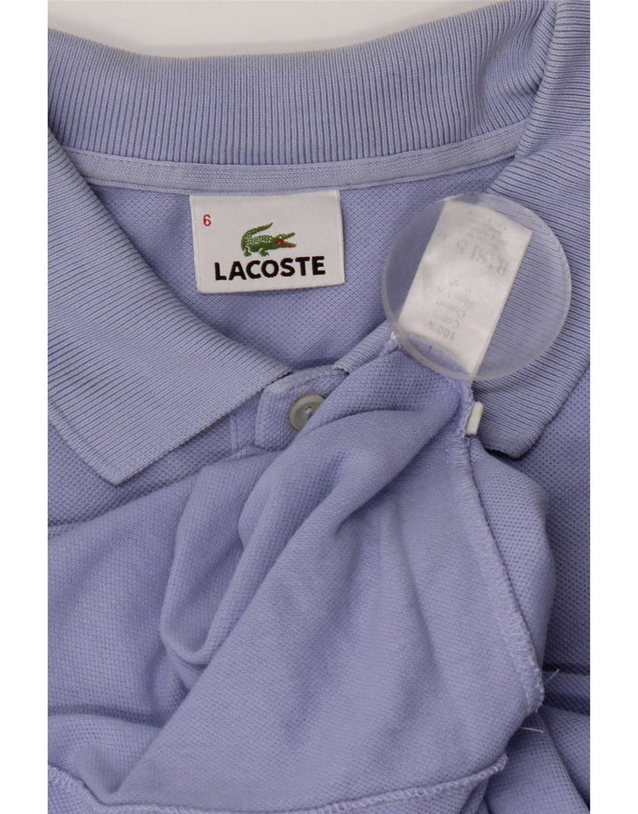 Lacoste Herren-Poloshirt, Größe 6 XL, blaue Baumwolle