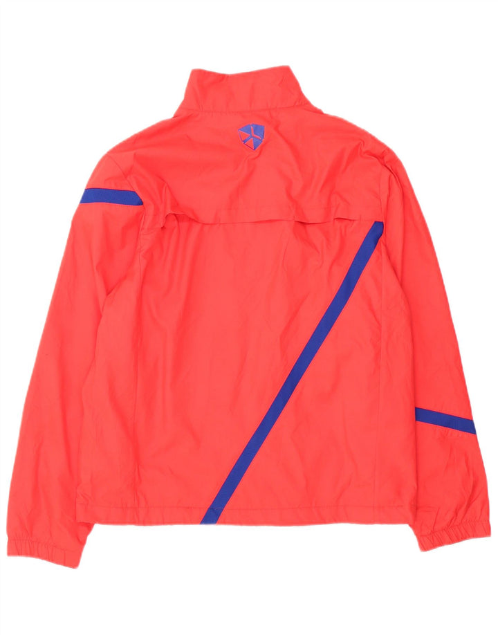 Nike Jungen-Trainingsanzugoberteil, Jacke, 12–13 Jahre, groß, rotes Farbblock-Polyester