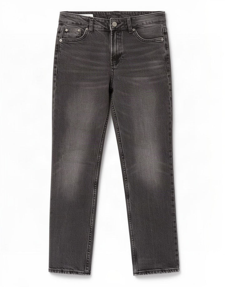 Zara Damen Straight Jeans EU 34 2XS W24 L28 Grau