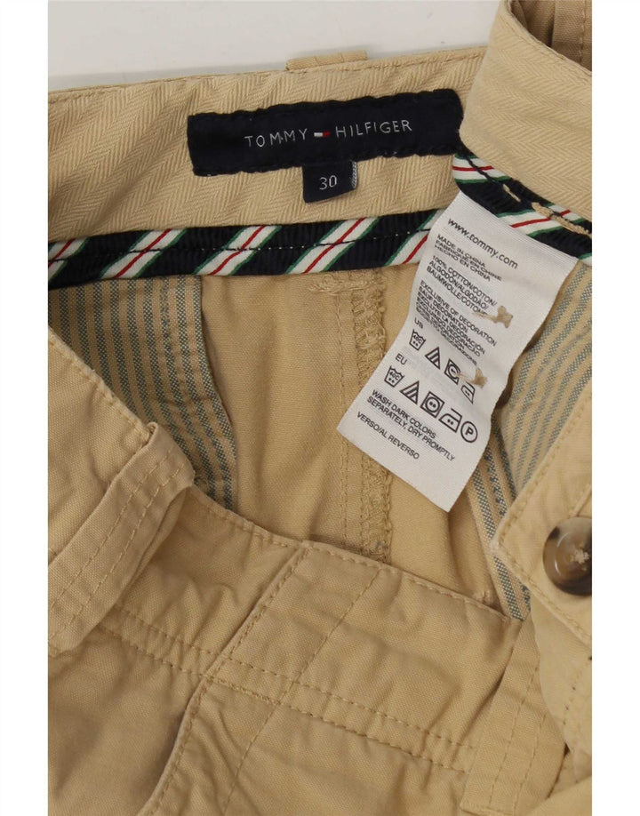 Tommy Hilfiger Herren Cargoshorts W30 Medium Khaki Baumwolle