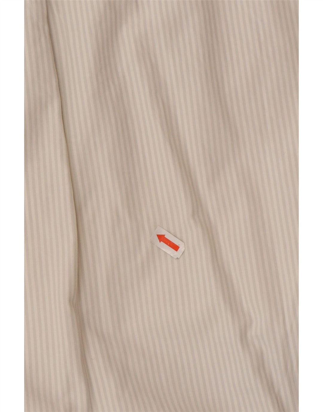 J. Crew Herrenhemd, groß, weiße Nadelstreifen-Baumwolle