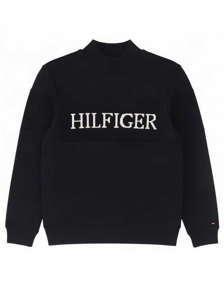 Tommy Hilfiger Herren-Sweatshirt mit Grafik, Größe S, Marineblau