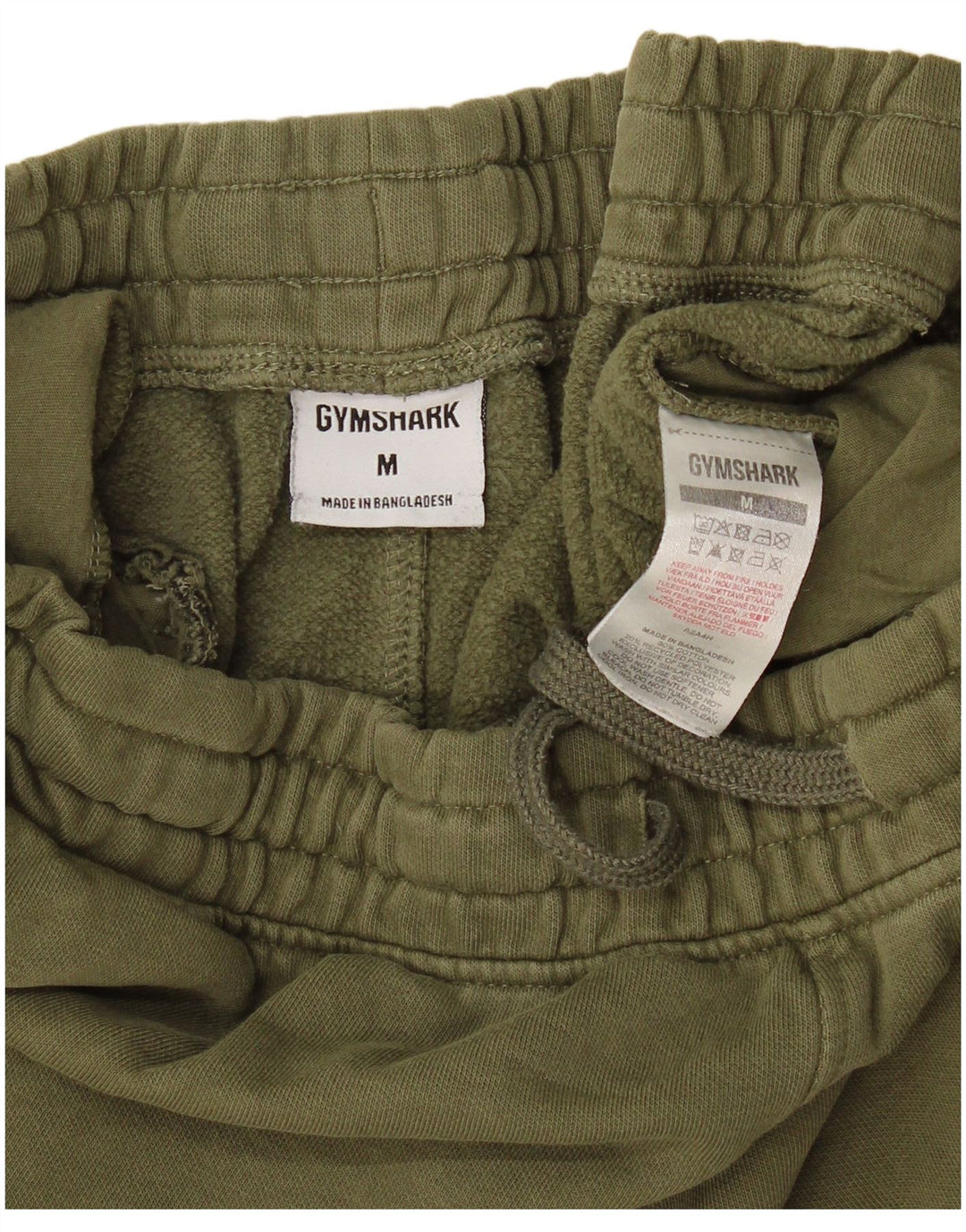 Gymshark Herren-Trainingshose, Jogginghose, mittlere Khaki-Baumwolle
