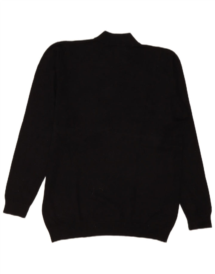 Zara Herren-Pullover mit Rollkragen, mittelschwarz, Viskose