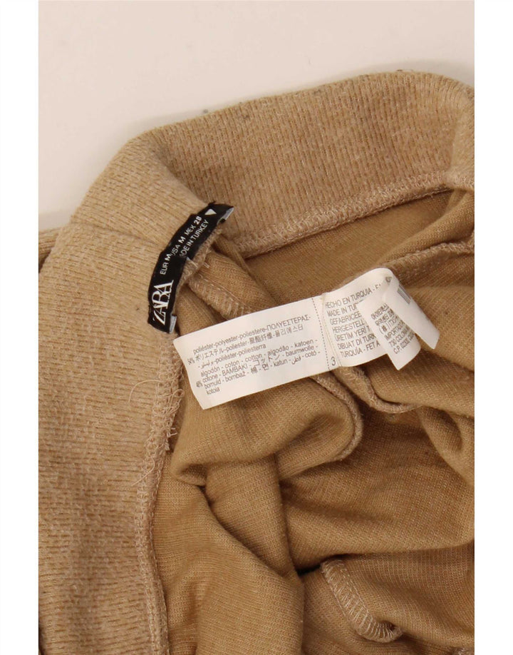 Zara Damen-Trainingshose, UK 12, Mittelbeige, Polyester