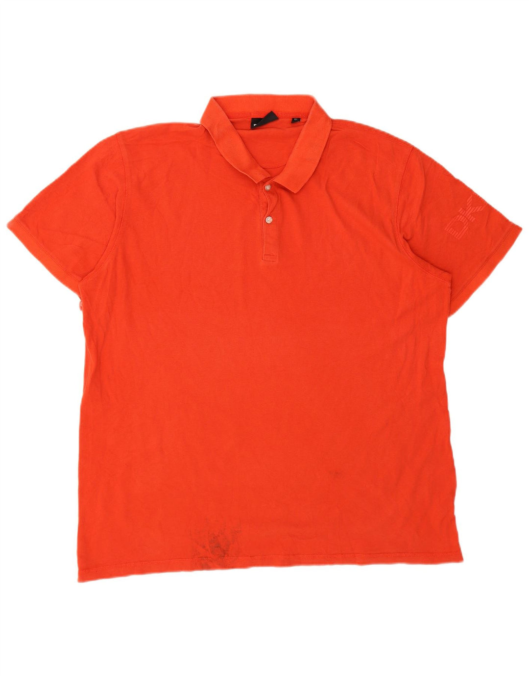 DKNY Herren-Poloshirt mit Grafik, 2XL, Orange, Baumwolle