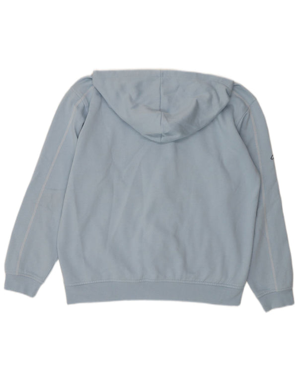 REEBOK Mens Graphic Zip Hoodie Sweater Medium Blue Polyester