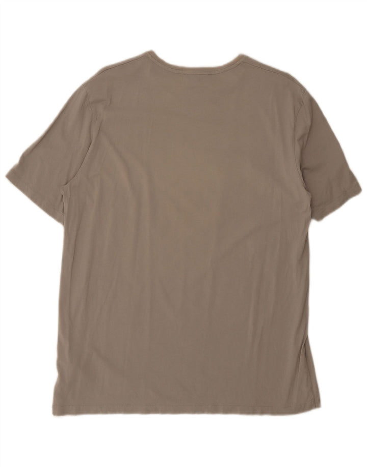 Cos Herren-T-Shirt mit Grafik, XL, graue Baumwolle