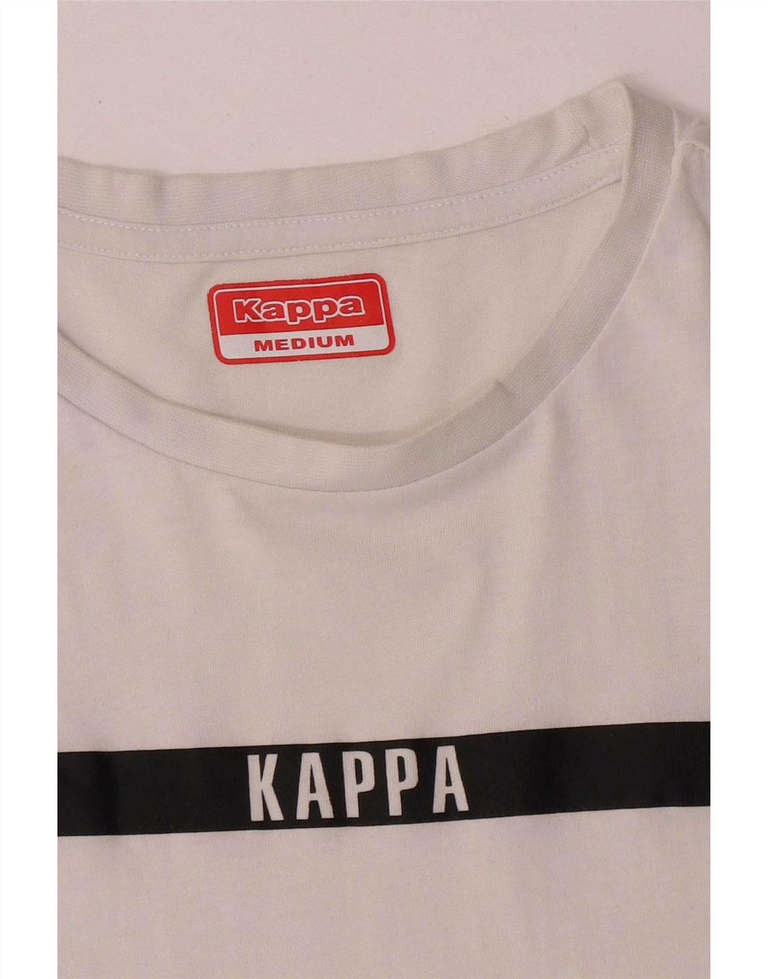 Kappa Herren T-Shirt Top Mittelweiß Farbblock