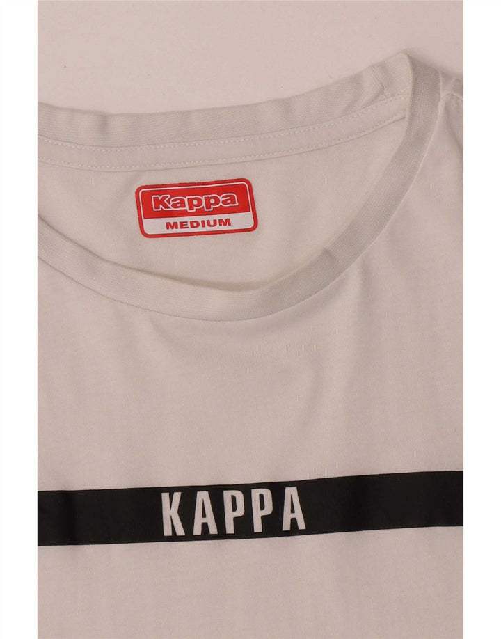 Kappa Herren T-Shirt Top Mittelweiß Farbblock