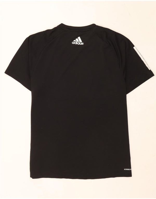Adidas Herren Aeroready Graphic T-Shirt Top Large Schwarz Polyester