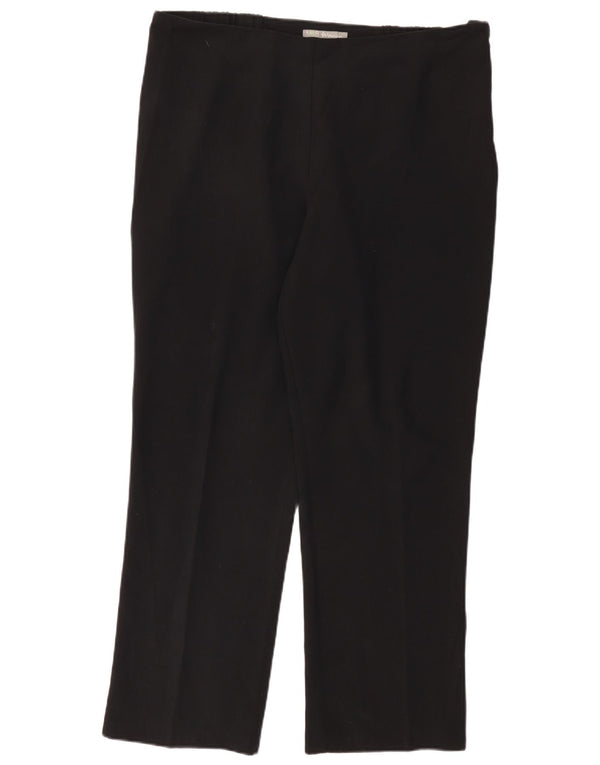 Marks & Spencer Damen Gerade Freizeithose UK 18 XL W38 L29 Schwarz