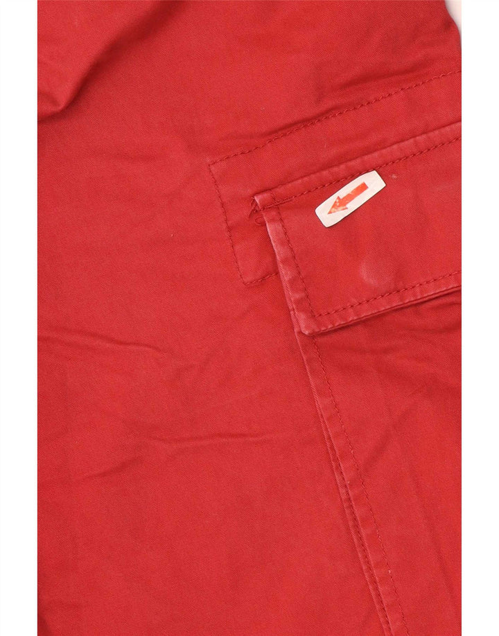 Timberland Herren Relaxed Fit Cargo Shorts W31 Mittelrote Baumwolle