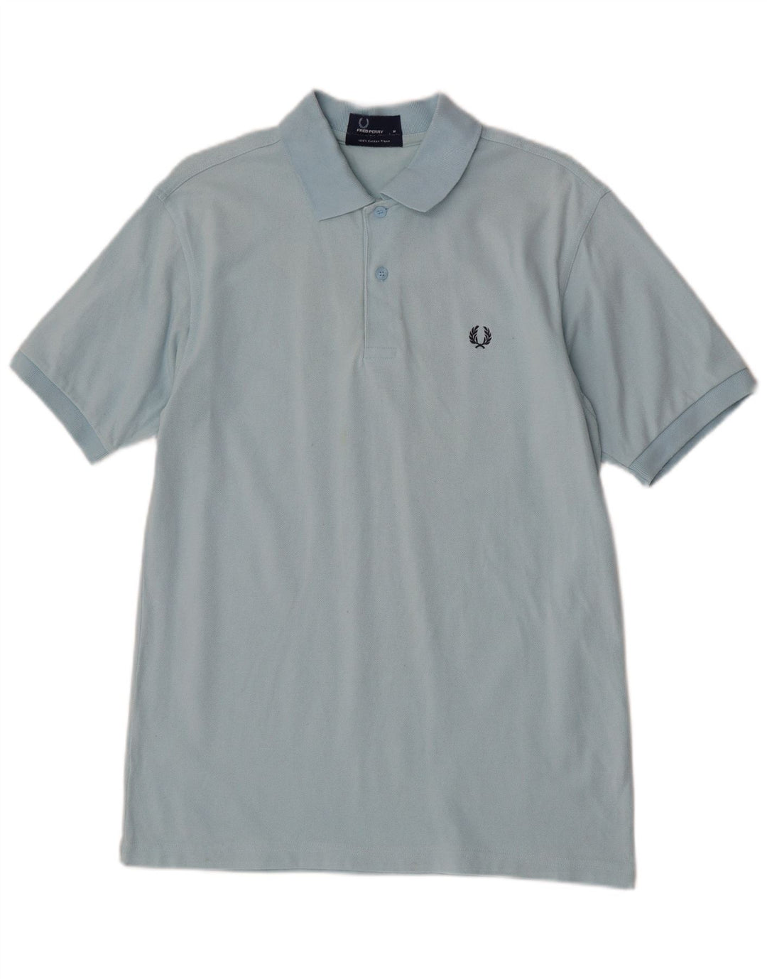 Fred Perry Herren-Poloshirt aus mittelblauer Baumwolle