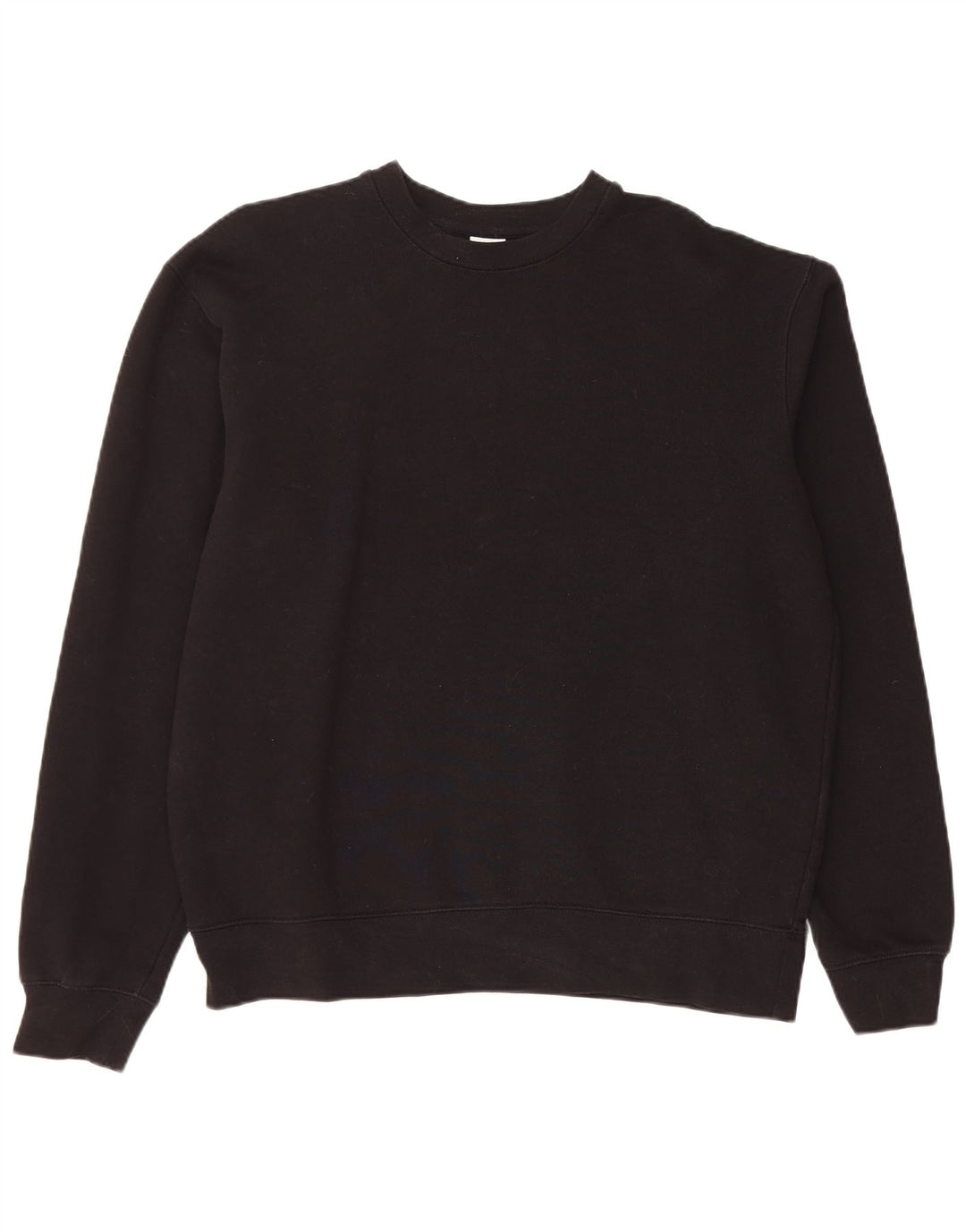 Zara Herren-Sweatshirt-Pullover, mittelschwarz, Baumwolle