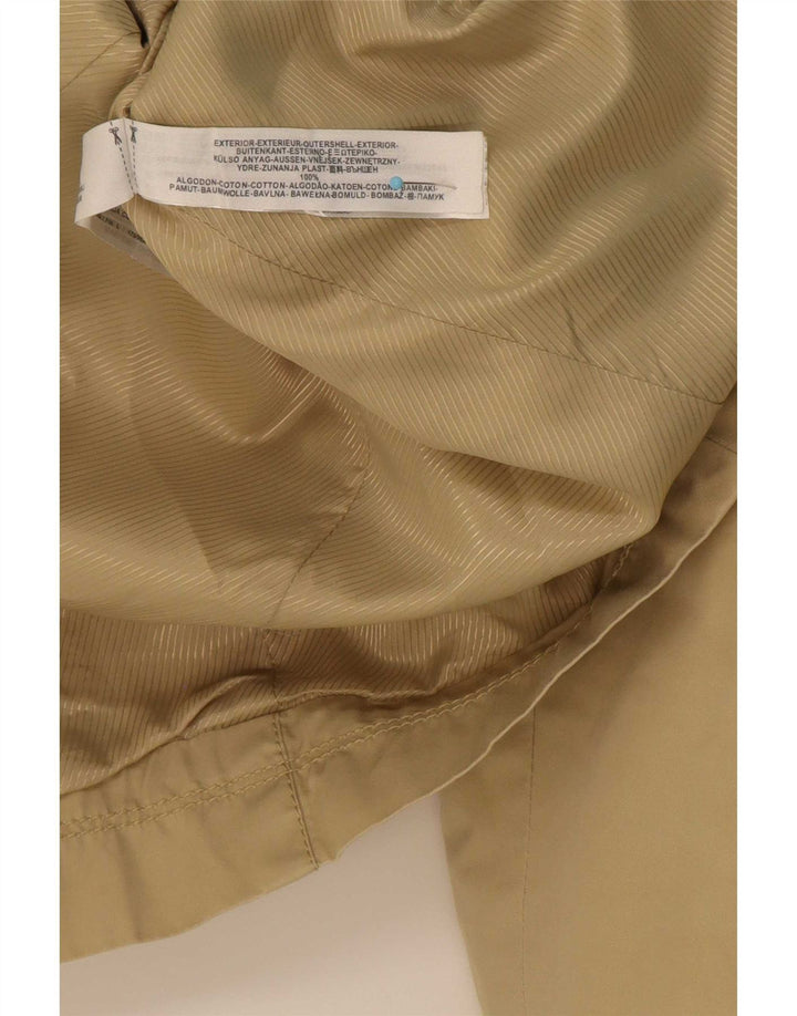 Massimo Dutti Damen Trenchcoat UK 14 Large Beige Baumwolle