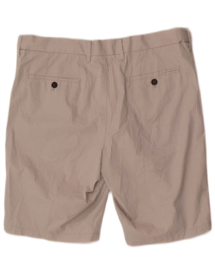 Marks & Spencer Herren Chinoshorts W36 Large Grau Baumwolle