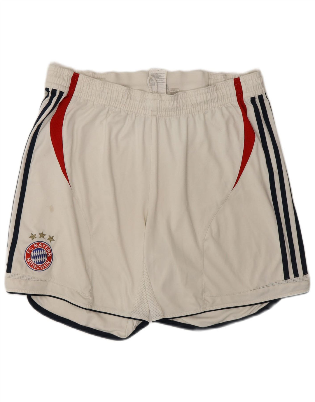 ADIDAS Herren FC Bayern München Sport Shorts UK 42 Large Weiß Colourblock