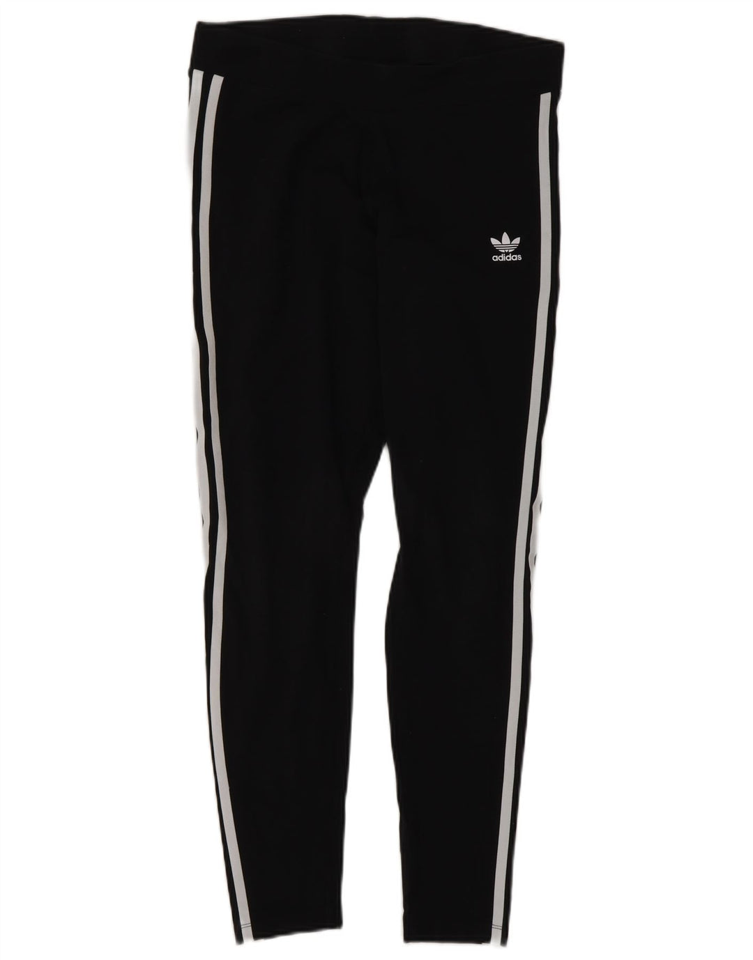 Adidas Damen Leggings UK 14 Medium Schwarz Baumwolle