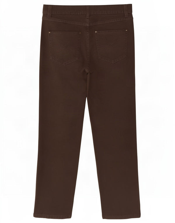 Marks & Spencer Damen Gerade Freizeithose UK 18 XL W36 L28 Braun