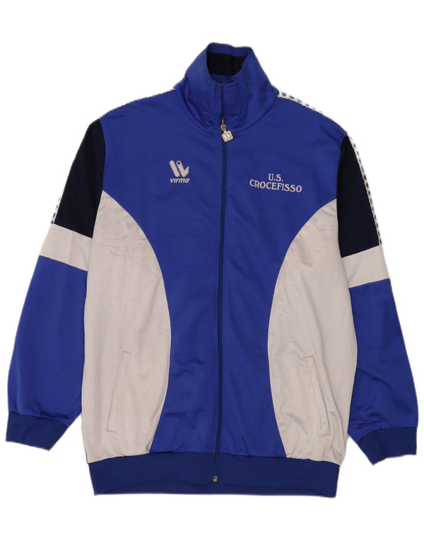 Virma Herren U.S. Crocefisso Trainingsanzug Top Jacke 2XL Blau Colourblock Sports