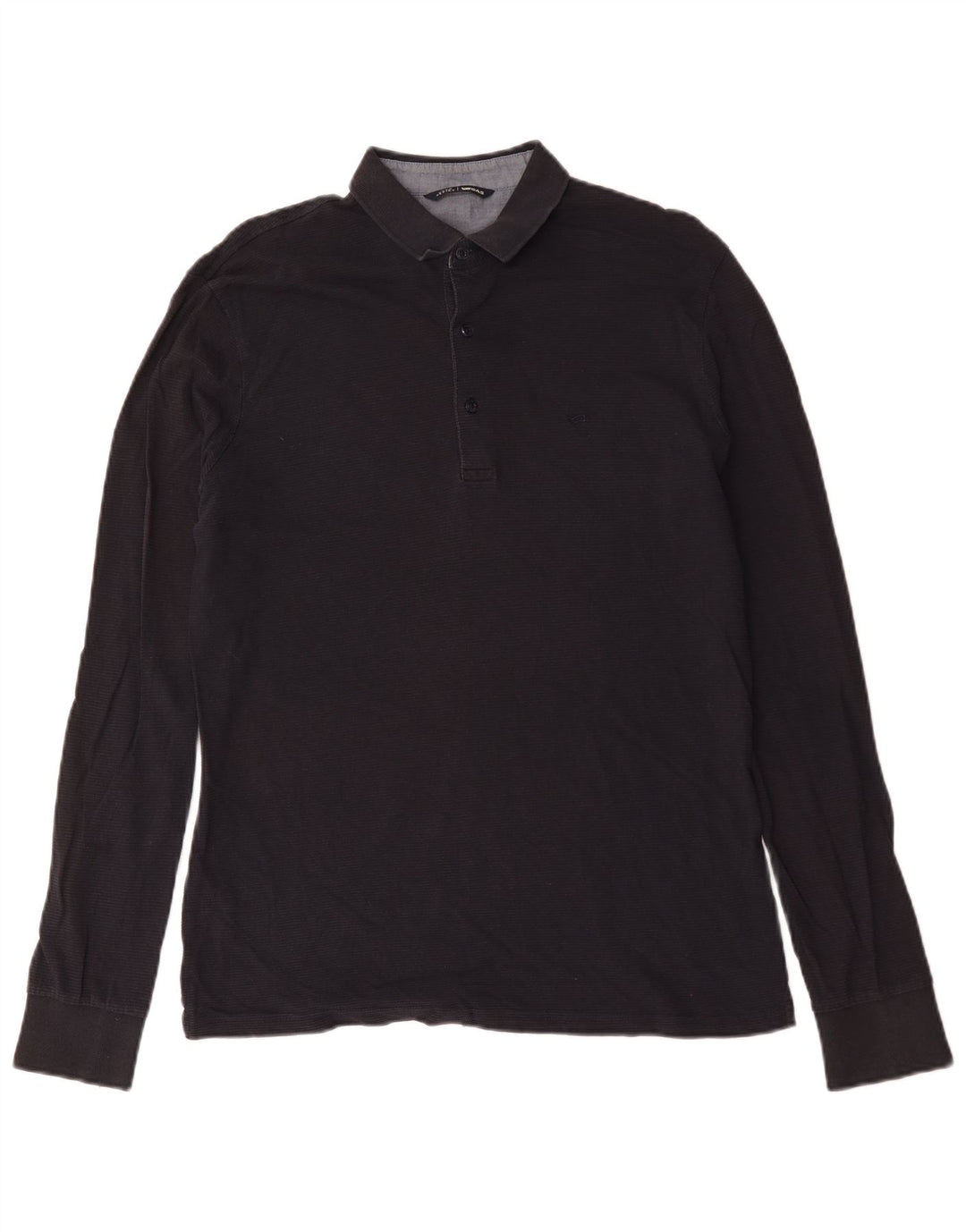 Gas Herren Langarm-Poloshirt XL Marineblau