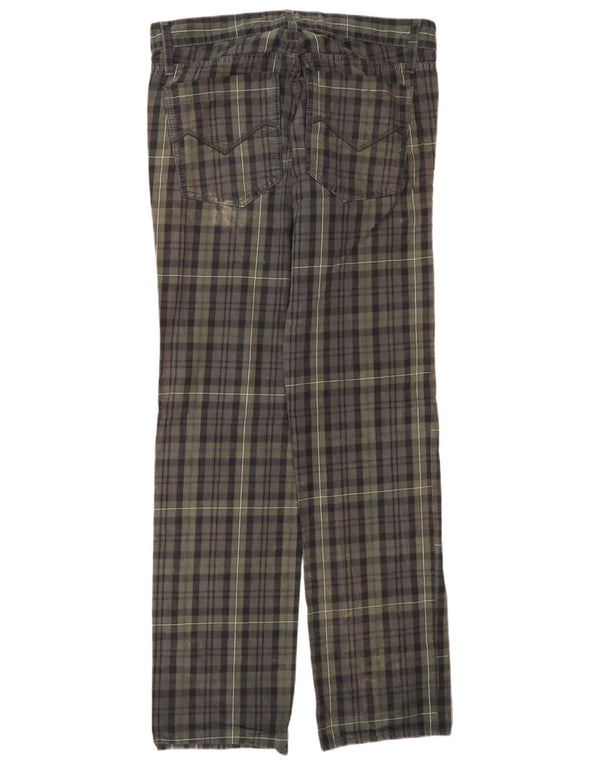 Energie Gerade Freizeithose für Herren, W33, L34, Khaki, kariert