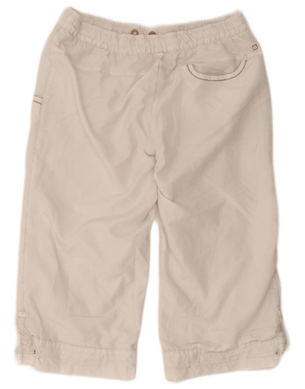 Puma Damen Bermuda Sport Shorts UK 10 Small Weiß Nylon