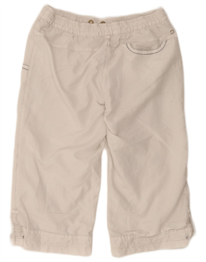Puma Damen Bermuda Sport Shorts UK 10 Small Weiß Nylon