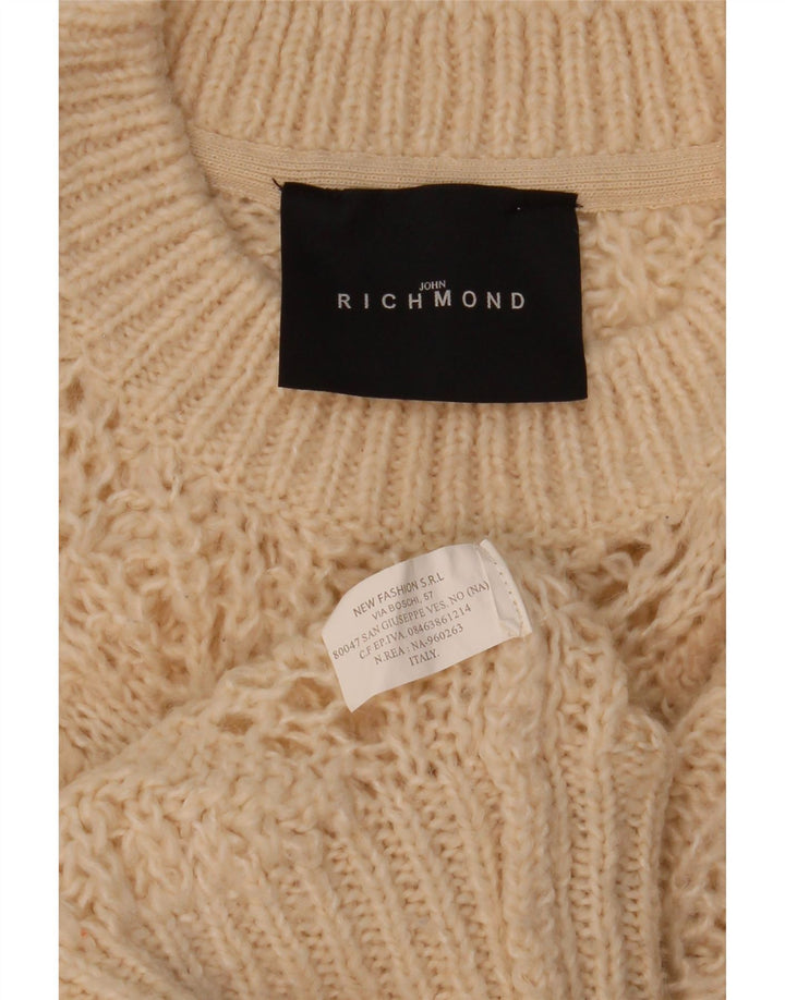 Richmond Damen-Pullover mit Rundhalsausschnitt, UK 16, Größe L, Beige