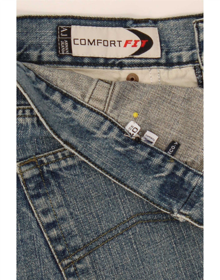 Armani Herren Comfort Fit Straight Jeans W40 L28 Blau
