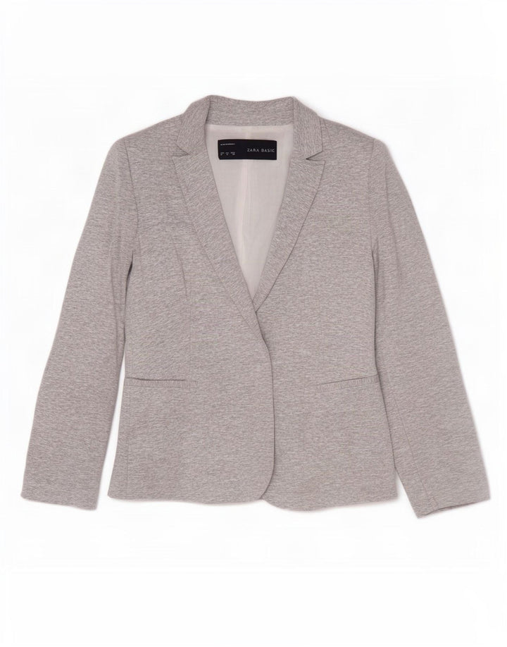Offene Blazerjacke für Damen von Zara, UK 12, Mittelgrau