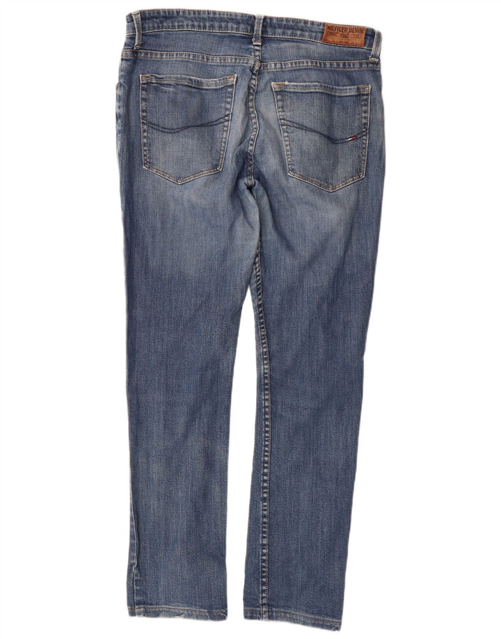 TOMMY HILFIGER Womens Slim Jeans W33 L34 Blue Cotton