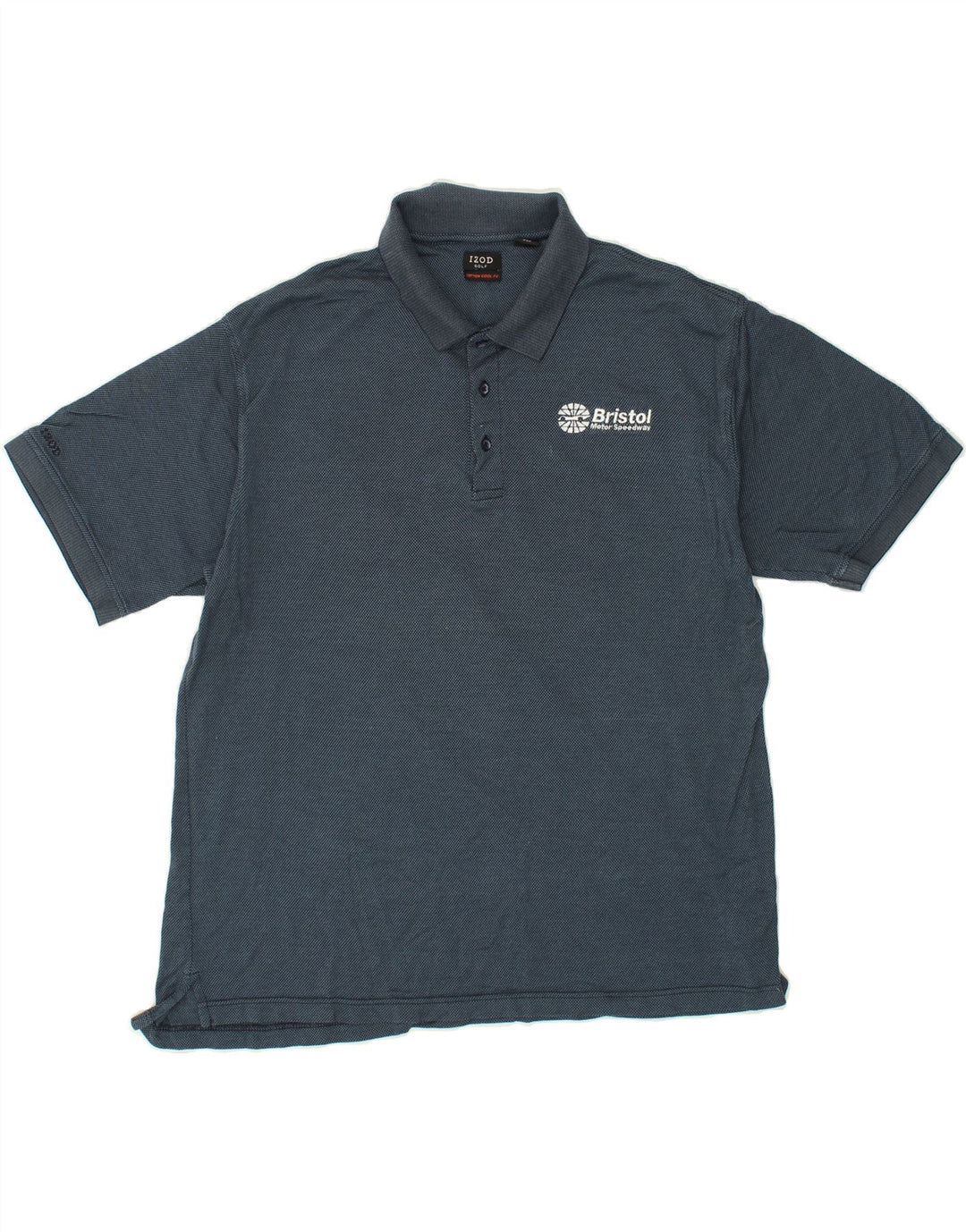 IZOD Mens Polo Shirt 2XL Navy Blue Cotton Vintage Izod and Second-Hand Izod from Messina Hembry 