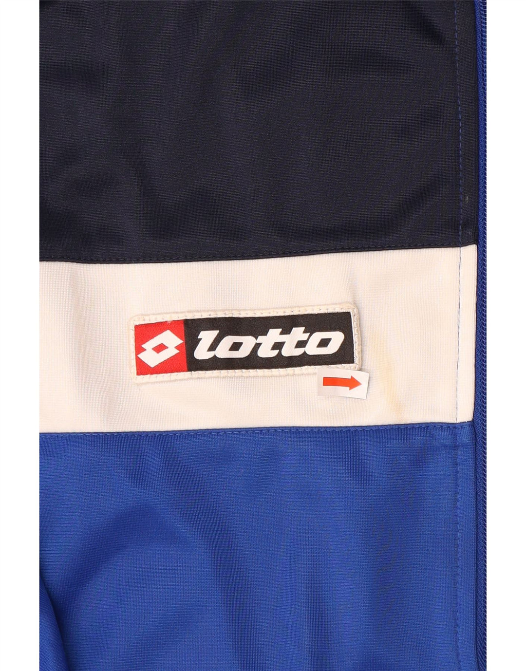 Lotto Herren-Trainingsanzug-Oberteil, Jacke, XL, blaues Farbblock-Polyester