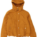 Marks & Spencer Wattierte Damenjacke mit Kapuze, UK 12, Mittelgelb, Polyester