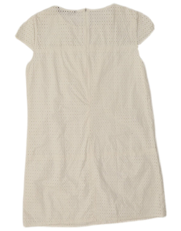 Zara Damen Etuikleid UK 12 Mittelweiß