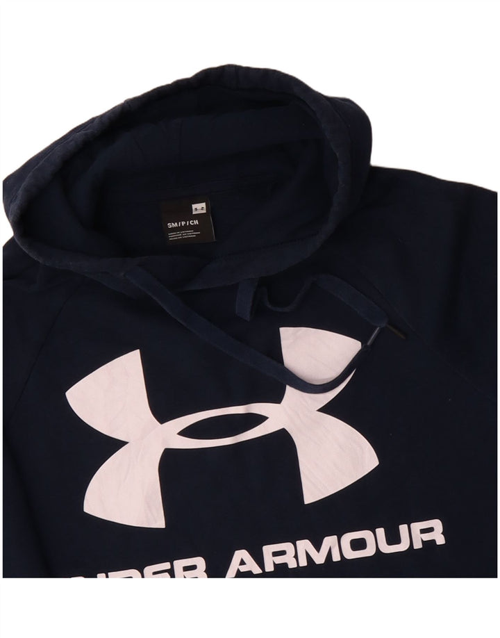 UNDER ARMOUR Herren-Kapuzenpullover mit Grafik, Größe S, marineblaue Baumwolle